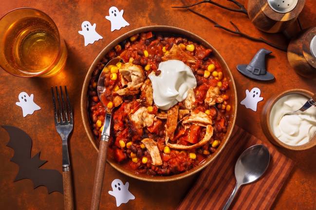 One-Pot Cackling Chicken-and-Corn Chili