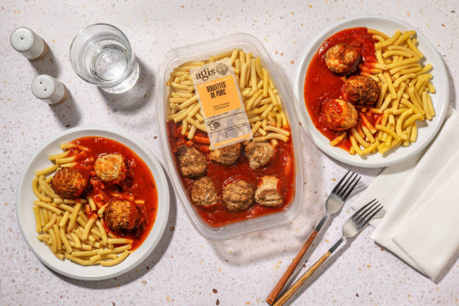 Macaroni sauce tomate & boulettes de porc