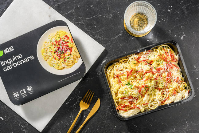 Linguine à la carbonara