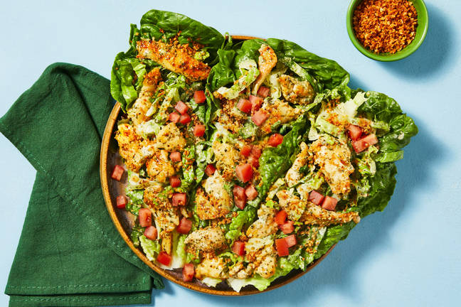 Pesto Chicken Salad Lettuce Wraps