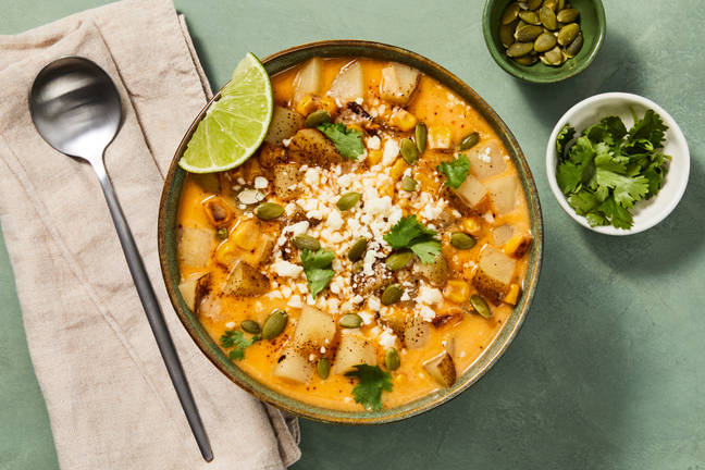 Elote-Style Corn & Potato Chowder