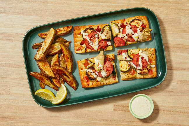 Artichoke & Zucchini Flatbreads