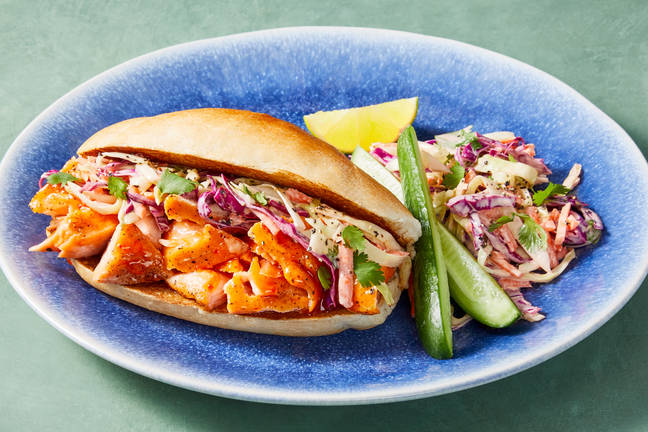 Vietnamese Salmon Banh Mi Baguettes