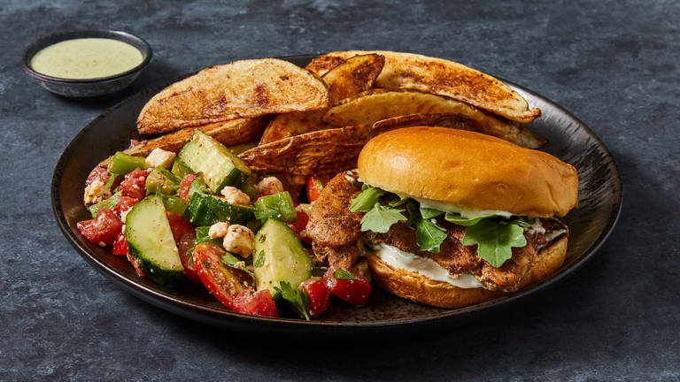 XL Smoky Chicken Sandwiches & Potato Wedges  