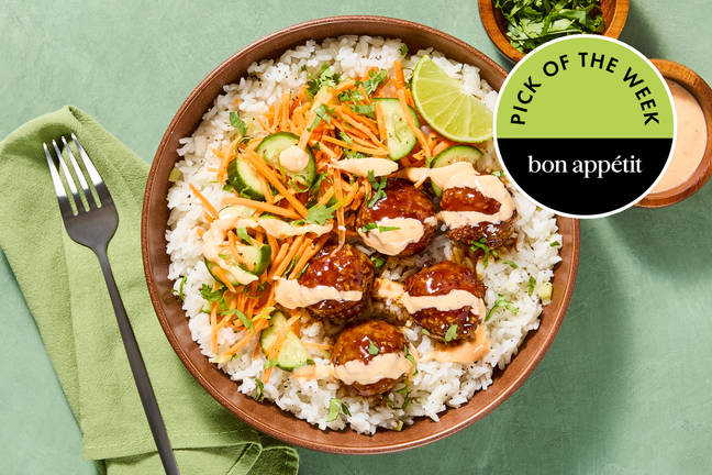 Banh Mi-Style Turkey Meatball Bowls