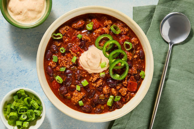 One-Pot Cowboy Pork & Bean Chili 