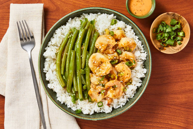 Sizzlin’ Shrimp Bowls with Spicy Mayo