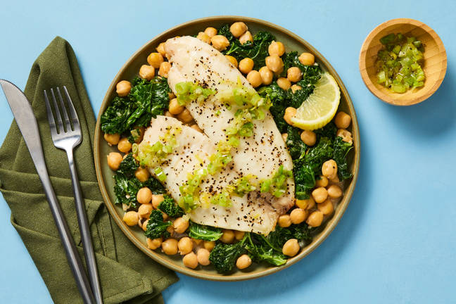 Roasted Tilapia with Garlic-Scallion Oil