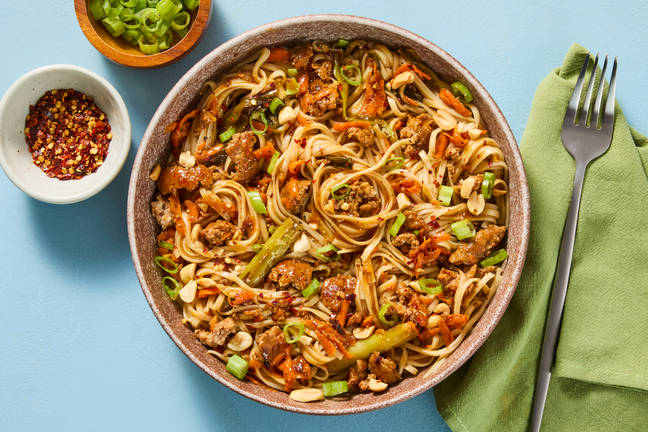 Szechuan Pork Noodle Stir-Fry