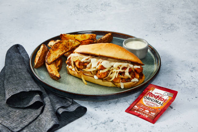 Cheesy Buffalo Chicken Cheesesteaks