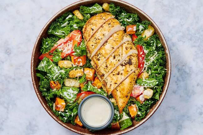 All Kale Chicken Caesar