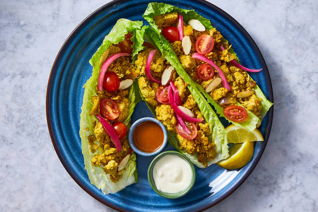Shawarma-Spiced Turkey Lettuce Wraps 