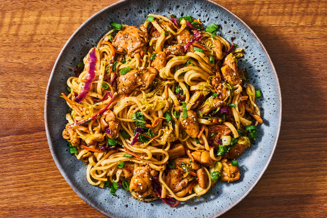 Umami Ginger Chicken Lo Mein