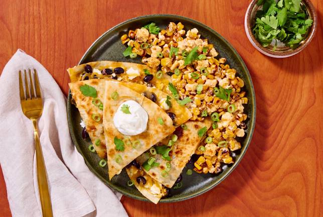 Easy Cheesy Black Bean Quesadillas