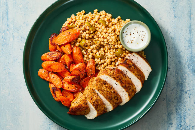 Paprika Chicken & Green Olive Couscous
