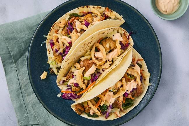 Citrus Garlic Chicken & Pepper Jack Tacos