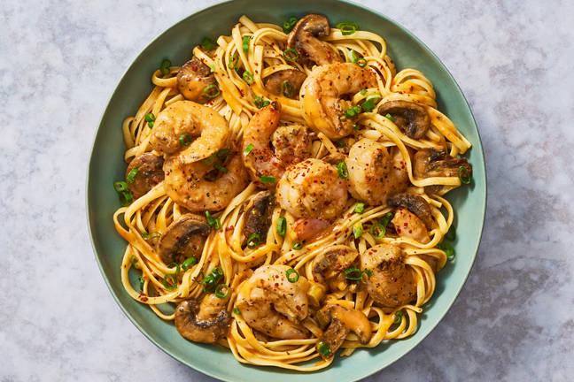 Korean Chili Shrimp Linguine