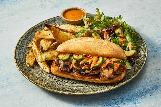 Sweet Soy–Glazed Mushroom Banh Mi