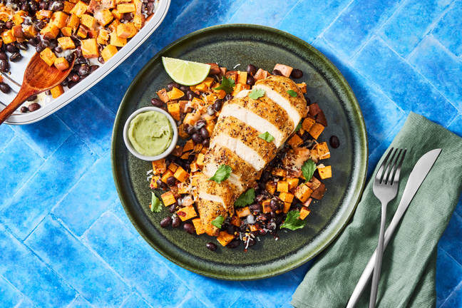 Prep & Bake Chicken with Avocado Crema