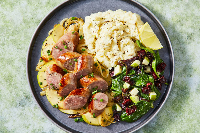 Bratwurst with Caramelized Onion & Apple