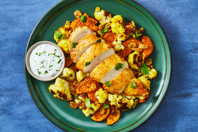 Curry Chicken & Roasted Sweet Potato