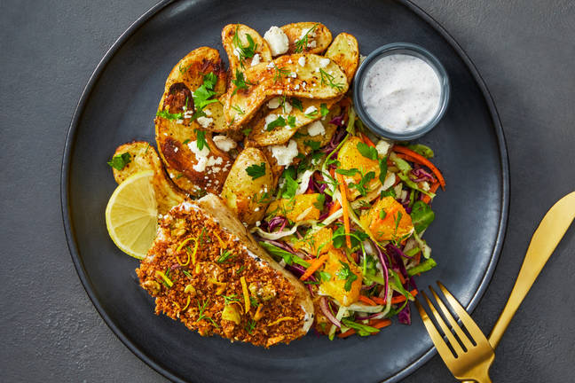 Za’atar Pistachio-Crusted Sea Bass