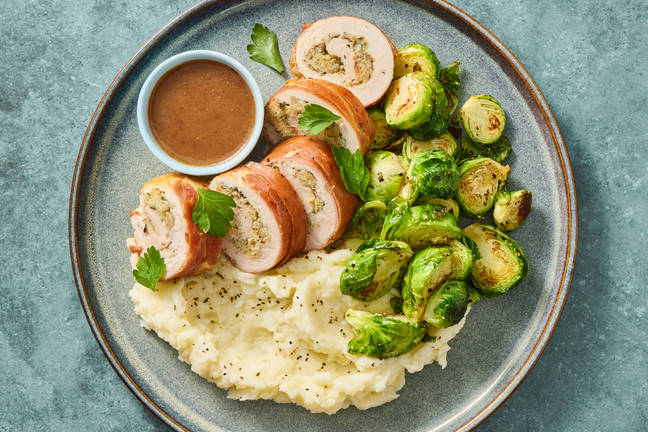 Prosciutto-Wrapped Herb-Stuffed Chicken