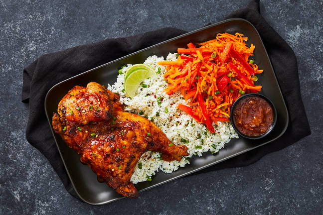 Blackened Half Chicken with Mango-Lime BBQ Sauce