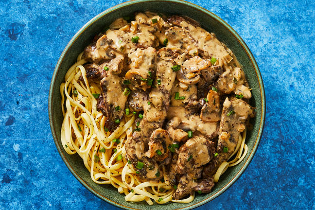 Creamy Steak & Mushroom Stroganoff