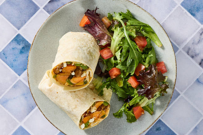 Turkish-Spiced Chickpea & Feta Wraps
