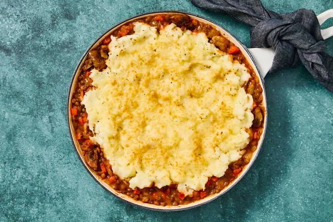 Mushroom, Carrot & Lentil Shepherd’s Pie
