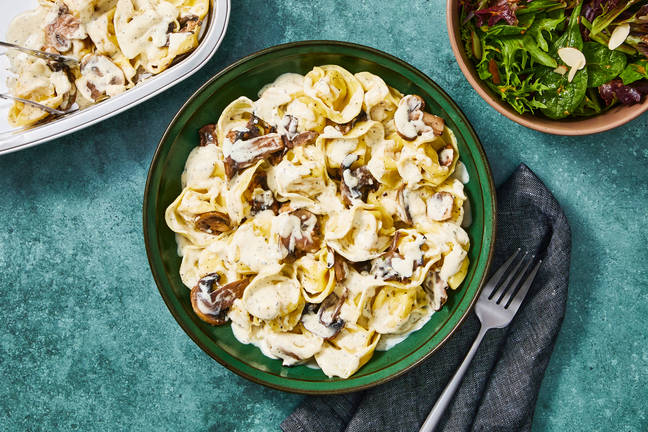 Prep & Bake Creamy Basil Mushroom Tortelloni