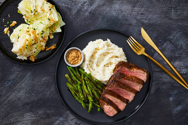 Rib-Eye Steak & Creamy Mustard Sauce