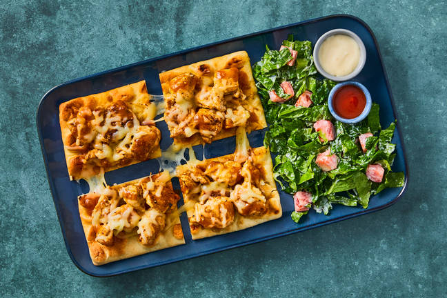 Cheesy Buffalo Chicken Flatbreads