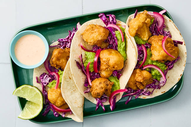 Cantina-Style Fried Cauliflower Tacos