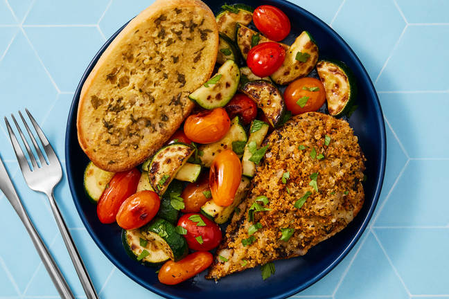 Tuscan Mozzarella-Crusted Chicken