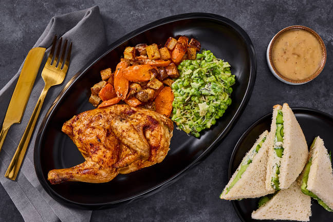 British-Style Roasted Half Chicken