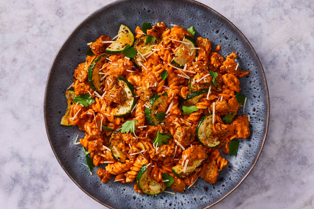 Gluten-Free Italian Chicken Sausage Fusilli Rosa