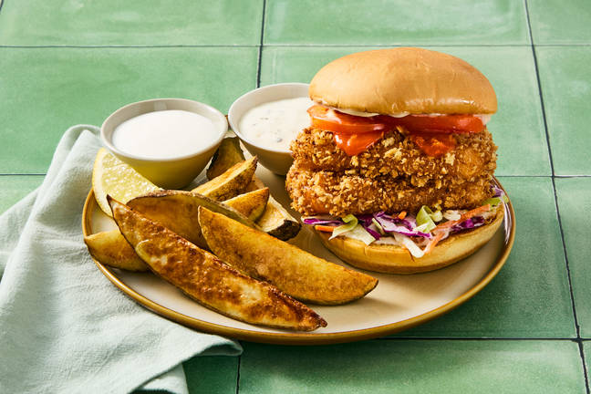 Crispy Buffalo Halloumi Sandwiches