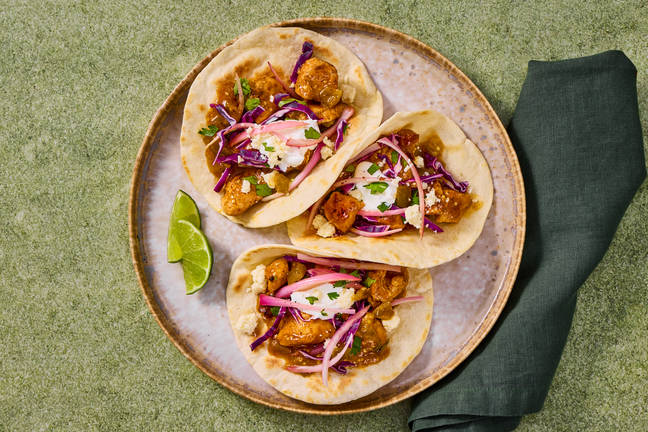 Tomatillo Chicken Verde Tacos