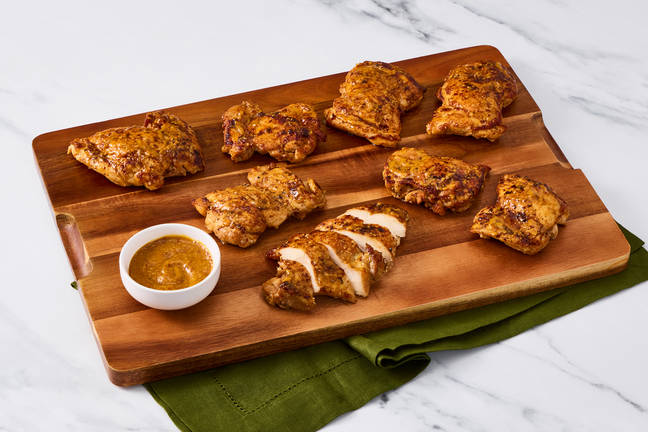 Simple Smoky Mustard Chicken Thighs