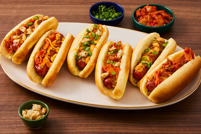 Korean-Style Kim-Cheese Beef Hot Dogs