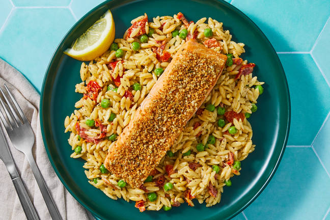 Roasted Italian Panko-Crusted Salmon