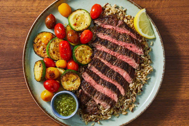 Za’atar-Spiced Steak & Ginger Scallion Sauce