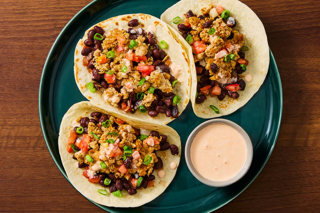 One-Pan Sazón Chicken & Black Bean Tacos