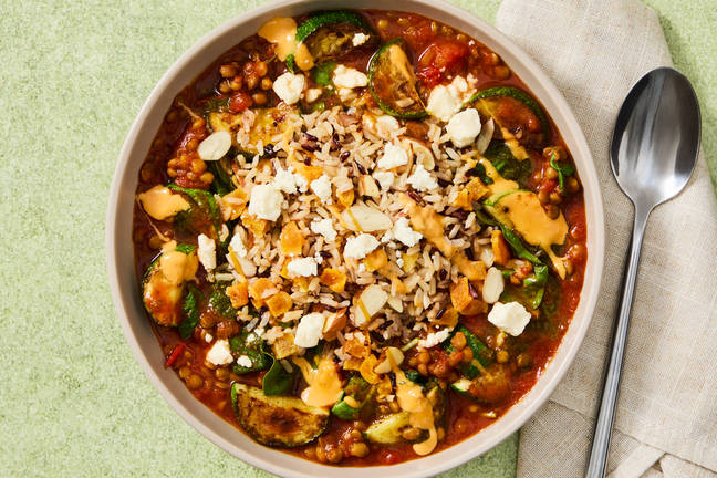 Low-Lift Tunisian-Spiced Lentil & Zucchini Stew