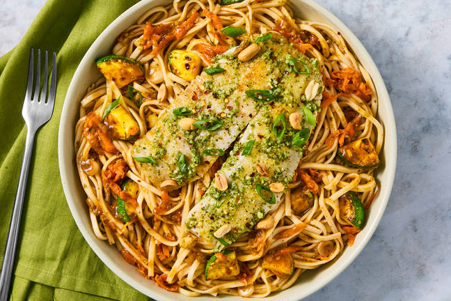 Steamed Ginger Tilapia & Szechuan Lo Mein