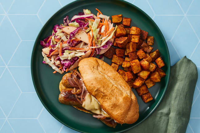 Bratwurst & Gouda Sandwiches