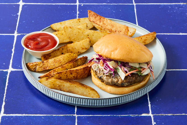 Jerk Pork Burgers with Charred Pineapple