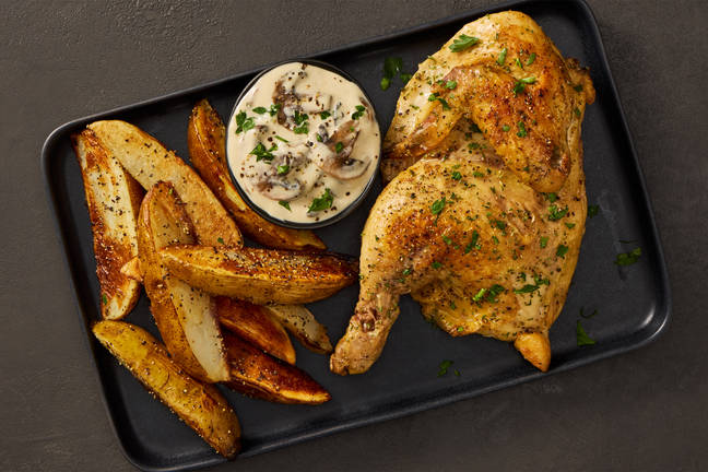Bistro-Style Herb-Roasted Half Chicken